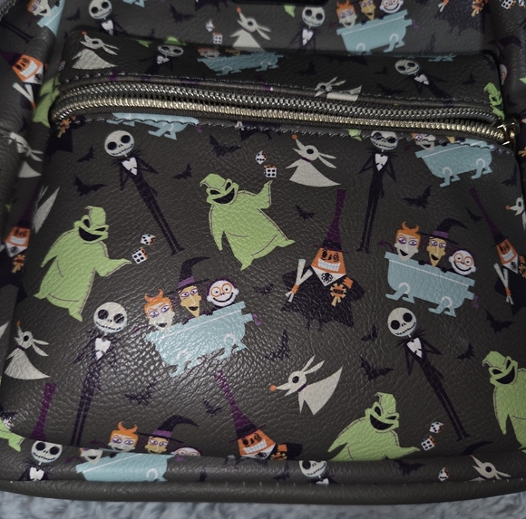 Disney Mini Backpack with Green and Gray Nightmare Before Christmas Print main image 8